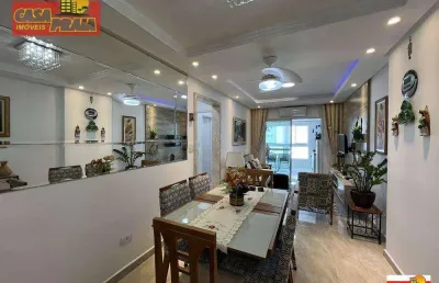 100 metros da praia! apartamento 3 quartos lazer completo,100 m² por r$ 630.000 - centro - mongaguá/sp