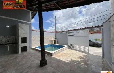 Mongagua lado praia casa com piscina 3 quartos, 106 m² por r$ 499.900 - agenor de campos