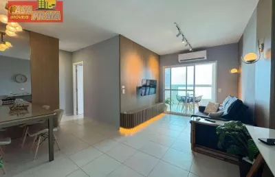 Frente ao mar apartamento 2 quartos, 80 m² por r$ 579.000 - vila atlântica - mongaguá/sp