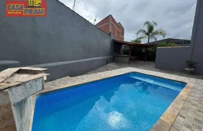 Lado praia sobrado condomínio fechado com piscina 2 quartos, 65 m² por r$ 275.000 - mongaguá/sp