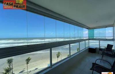 Com vista para o mar! apartamento com 2 dormitórios, 75 m² por r$ 550.000 - vila atlântica - mongaguá/sp
