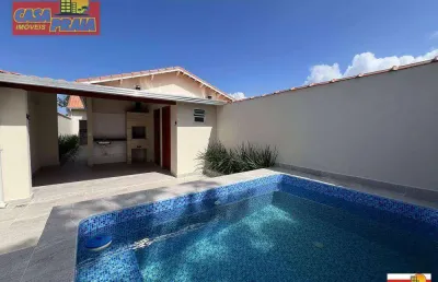 Casa com piscina sol da manhã! 2 quartos 90 m² por r$ 450.000 - vila atlântica - mongaguá/sp