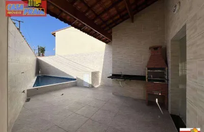 150 metros da praia mongagua casa nova com piscina 2 quartos 90 m² por r$ 489.000 - balneário flórida mirim