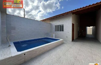150 metros da praia! casa com piscina e churrasqueira 3 quartos 105 m² por r$ 549.000 - balneário flórida mirim - mongaguá/sp