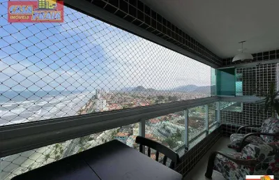 Vista para o mar em frente a praia! apartamento 2 quartos, 70 m² por r$ 449.900 - vila anhanguera - mongaguá/sp
