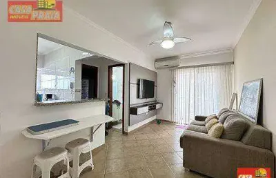 Prédio frente ao mar apartamento 1 quarto 2 sacadas 42,61 m² por r$ 279.000,00 - jardim marina - mongaguá/sp