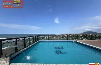 Vista para o mar!! apartamento 2 quartos, 74 m² por r$ 299.000 - balneário itaoca - mongaguá/sp