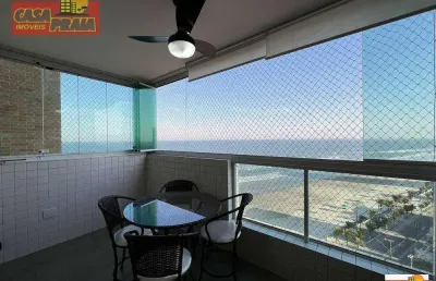 Vista para o mar apartamento 2 quartos, 74 m² por r$ 459.000 - mongaguá/sp