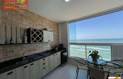 Frente ao mar apartamento com lazer completo! 2 quartos, 80 m² por r$ 850.000 - vila atlântica - mongaguá/sp