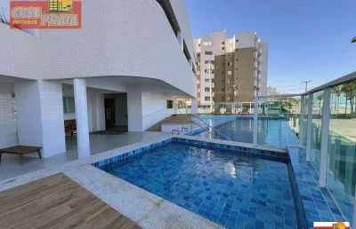 Frente ao mar apartamento 2 quartos e lazer completo, 76 m² por r$ 530.000 - vila atlântica - mongaguá/sp