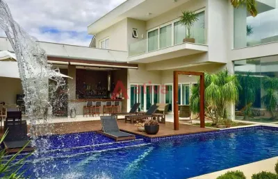 Casa com 5 suítes para venda no condomínio santa mônica jardins