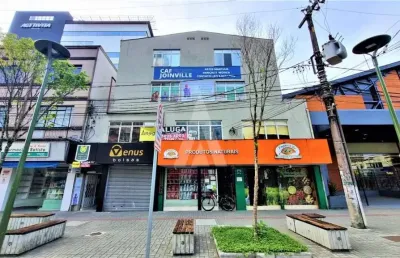 Sala para alugar, 56.92 m2 por r$750.00  - centro - joinville/sc