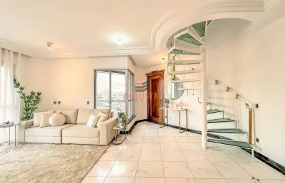 Cobertura duplex com 309m², 4 dormitórios, 3 vagas à venda na rua general lecor no ipiranga.