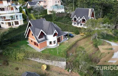 Casa com 4 dormitórios à venda, 204 m² por r$ 2.600.000,00 - capivari – condomínio jardim véu da noiva - campos do jordão/sp