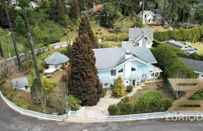 Linda casa com 7 dormitórios à venda, r$ 3.500.000 - vila austríaca - campos do jordão/sp