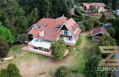Casa com 5 dormitórios à venda, 588 m² por r$ 5.300.000,00 - j pérola - campos do jordão/sp
