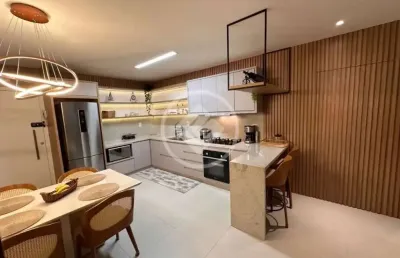 Apartamento 2 quartos 1 suíte mobiliado 200m do mar codigo: 77637