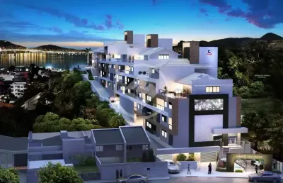 Apartamento com vista mar, 02 dormitórios sendo 1 suíte no mirante dos corais, coqueiros, sc codigo: 123886