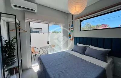Lindo studio mobiliado com vaga de garagem e varanda no sul da ilha - lomba do sabão codigo: 126722