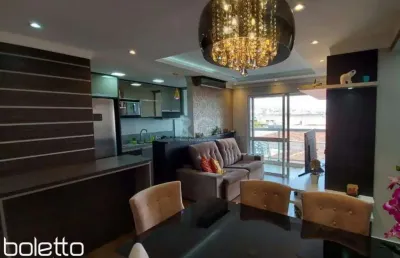 Vende apartamento mobiliado, 2 dormitórios, 1 suíte, infra completa, portaria 24