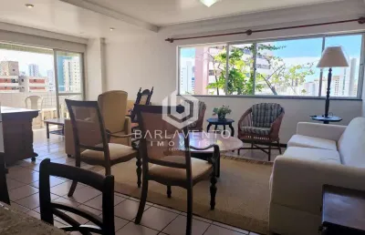 Boa viagem, mobiliado,  136m² | 03 quartos, 01 suíte, 02 vgas garagem, quarto de serviços | para lo
