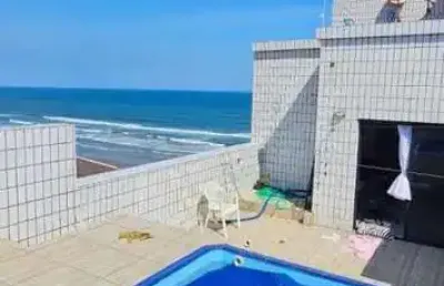 Apartamento cobertura a venda em centro  -  mongaguá/sp