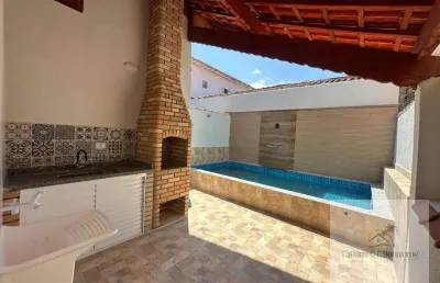 Casa à venda em vila vera cruz, mongaguá/sp: 3 dorms, 150m², r$599.900