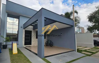 Casa à venda em indaiatuba, jardins do império, com 3 quartos, com 122 m², condomínio vila rica