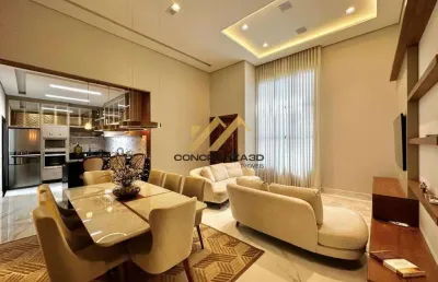 Casa à venda em indaiatuba, jardim esplanada, com 3 suítes, com 192 m², condomínio dona lucilla