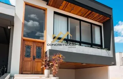 Casa à venda em indaiatuba, condomínio park gran reserve, com 3 quartos, com 194 m²