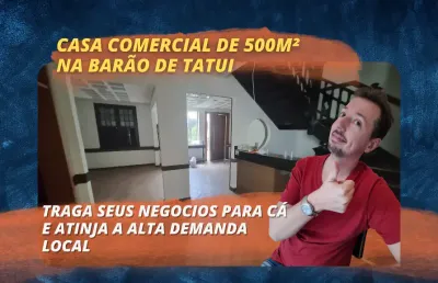 Casa comercial de 500m² na barao de tatui - santa cecilia - alta visibilidade