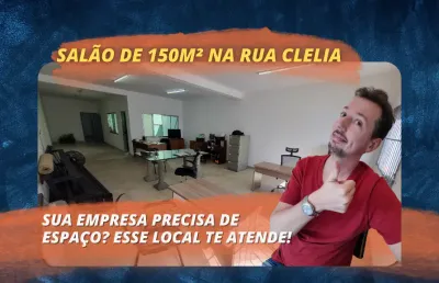 Salão sobreloja de 150m² na rua clelia - com amplas salas