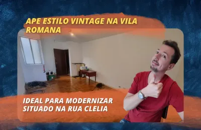 Apartamento para venda com 2 dormitorios na vila romana - na rua clelia bom para modernizar!