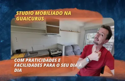 Studio mobiliado para locação - rua guaicurus - com praticidades e facilidades para o seu dia a dia