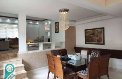 Casa mobiliada em alphaville, 4 suítes, amplo espaço gourmet !