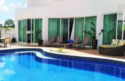Casa mobiliada com 5 suítes à venda, 420 m² - itahyê - alphaville-sp