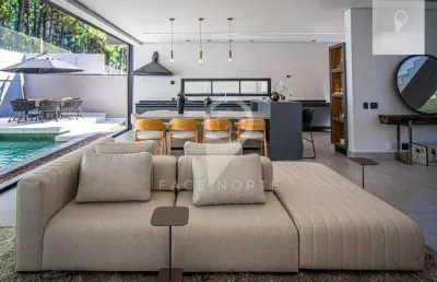 Casa nova mobiliada em alphaville, 4 suítes, localização fantástica!