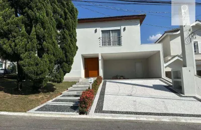 Casa em alphaville, esquina, semi mobiliada com 4 dormitórios à venda, 382 m² por r$ 4.500.000 - alphaville 11 - santana de parnaíba-sp.