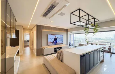 Apartamento  totalmente mobiliadocom 3 dormitórios à venda, 115 m² por r$ 2.200.000 - centro - osasco/sp