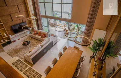 Vertical home em alphaville, totalmente mobiliado e decorado, - alphaville - barueri/sp