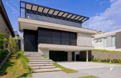 Casa mobiliada e decorada com 6 dormitórios à venda, 540 m² por r$ 12.500.000 - tamboré 10 - santana de parnaíba/sp