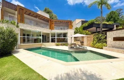 Casa mobiliada com 5 dormitórios à venda, 687 m² por r$ 12.000.000 - tamboré 1 - barueri/sp