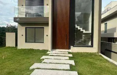Casa nova em alphaville com 4 dormitórios à venda, 385 m² por r$ 4.300.000 - alphaville - sp
