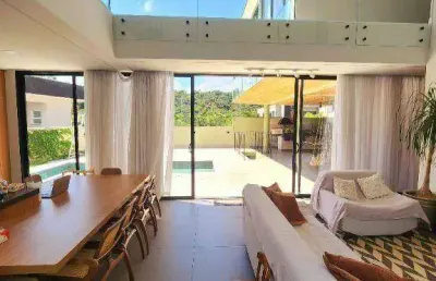 Casa nova em alphaville ,porteira fechada com 4 dormitórios à venda, 525 m² por r$ 4.000.000 - itahyê - sp