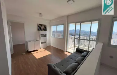 Apartamento mobiliado c/ 1 suíte (possibilidade p/ 2) , 1 vaga carro, 1 vaga moto!