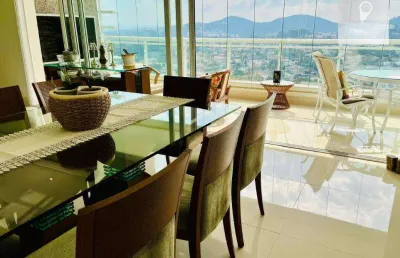 Apartamento mobiliado em alphaville c/ 196 mts, 3 suítes, 3 vagas, vista deslumbrante !