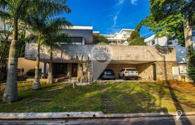 Linda mansão exclusiva em alphaville c/ vista para mata com 4 dormitórios à venda, 650 m² por r$ 8.500.000 - alphaville 8 - sp