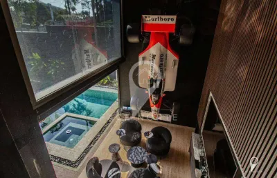 Mansão em alphaville mobiliada e decorada c/ 1100 mts , 6 suítes, elevador -tamboré 2