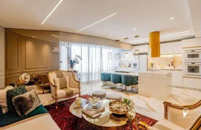 Apartamento triplex mobiliado com 3 dormitórios à venda, 170 m² por r$ 2.700.000 - empresarial 18 do forte - barueri/sp
