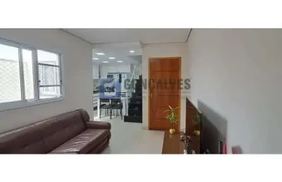 Apartamento cobertura 2 dormitórios sendo 1 suite, 110 mts² no bairro campestre em santo andré.